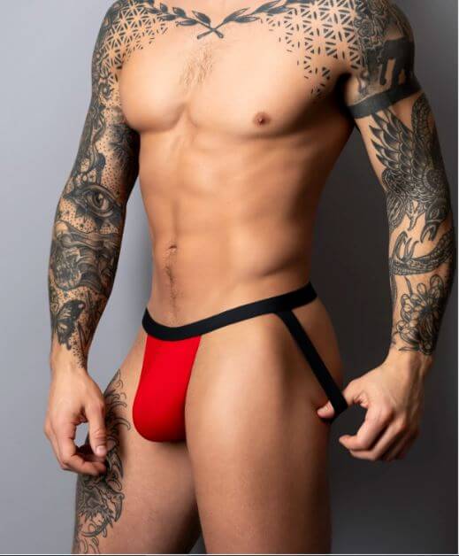 HOT MESH JOCK BLACK S/M-1
