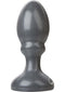 Gun Metal American Bombshell Little Boy Anal Plug with tapered head and flared base for safe anal play.