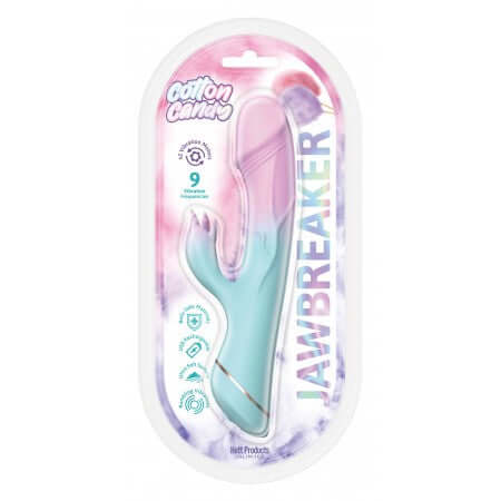 COTTON CANDY JAW BREAKER 9 FUNCTIONS SILICONE VIBE-1