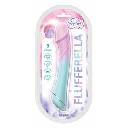 COTTON CANDY FLUFFERELLA SILICONE MULTI SPEED VIBE-1
