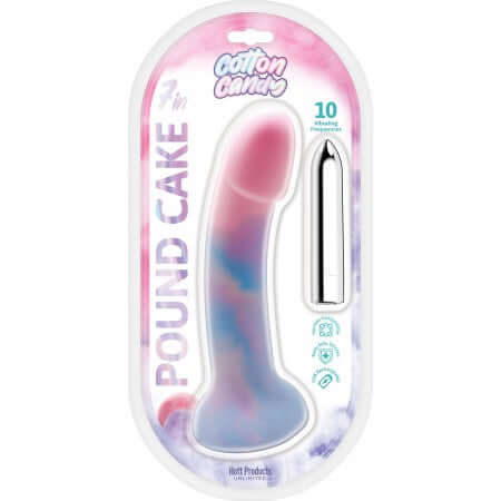 COTTON CANDY POUND CAKE 7.5 SILICONE DILDO "-1