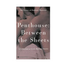 Penthouse Between The Sheets Erotic Fiction Book cover featuring erotic bedtime stories and intimate imagery.