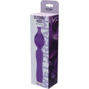 Purple Wet Dreams Clitoral Kiss Flower Petal Vibe packaging showcasing wand-style clitoral stimulator.