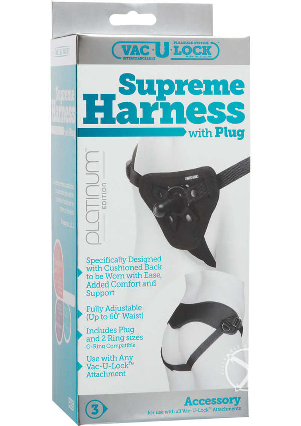 Vac U Lock Platinum Suprem Harness Black-0