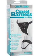 Vac U Lock Platinum Corset Harness Black-0