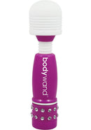 Bodywand Mini Wand Massager Neon Edition Purple showcasing its compact design and vibrant color.