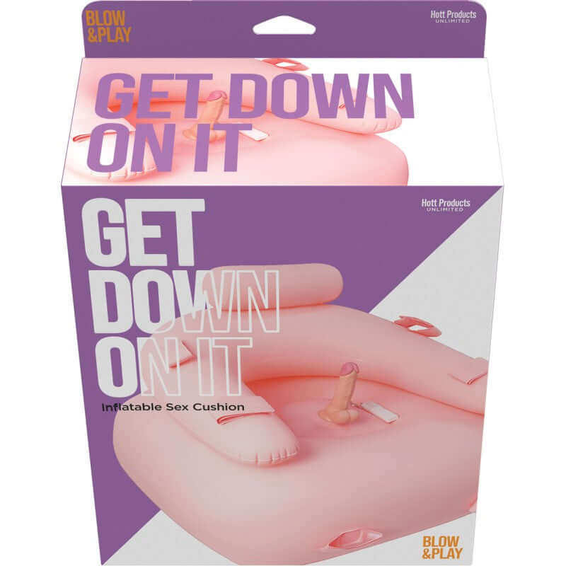 GET DOWN ON IT INFLATABLE PLAY COUSHION W/ PVC DILDO-1