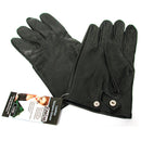 Kinklab Leather Vampire Gloves Small showcasing soft leather with metal points, perfect for sensory play.
