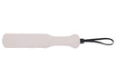 Peaches 'n CreaMe Peach Paddle by Sex&Mischief in faux leather with peach cutouts for playful spanking fun.