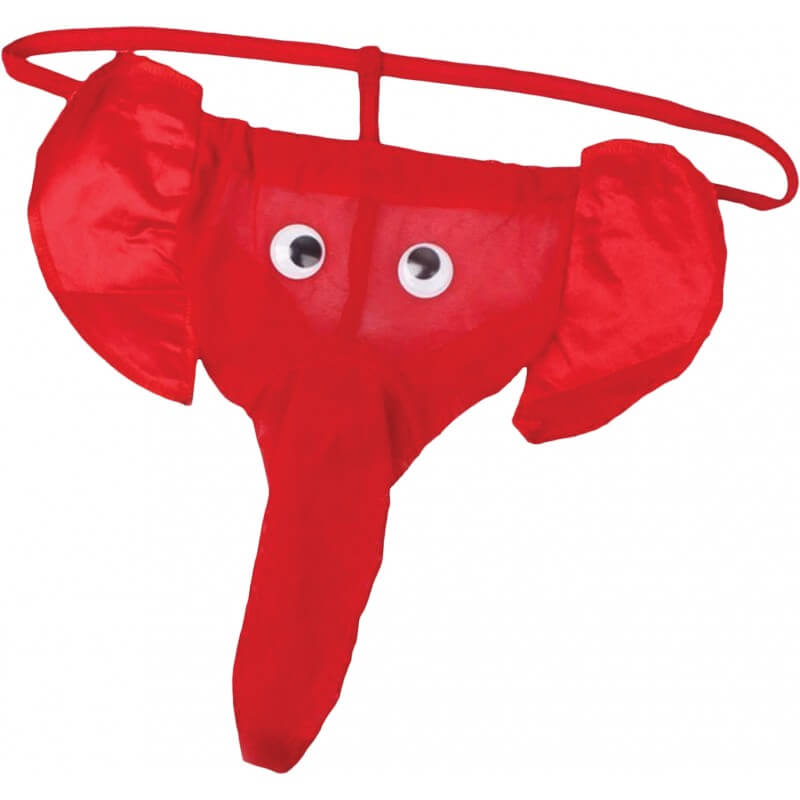 Red Elephant Thong – Fun & Flirty Novelty Men's Underwear
