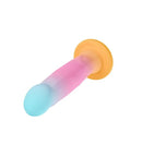 Avant Golden Dawn Silicone Artisan Dildo 8 Inches with vibrant colors and crafted design for unique pleasure.