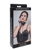 VELVET NOIR COLLAR & LEASH-1