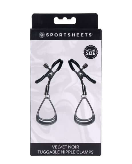 VELVET NOIR TUGGABLE NIPPLE CLAMPS-0