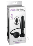 Anal Fantasy Collection Vibrating Ass Blaster 5 Inch Black packaging with tapered silicone design and remote control.