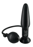 Anal Fantasy Collection Vibrating Ass Blaster 5 Inch Black with inflation pump and remote control for anal pleasure.