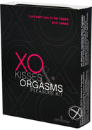 Sensuva XO Kisses and Orgasms Pleasure Kit packaging featuring playful design and enticing messaging.