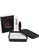 Sensuva XO Kisses and Orgasms Pleasure Kit featuring lip balm, arousal oil, and a kissing guide.
