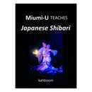 Miumi-u Teaches Japanese Shibari Book cover featuring Japanese rope bondage art and illustration.