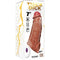 SKINSATIONS THICK DICK SLEEVE VIBRATING W/ REMOTE CARAMEL-1