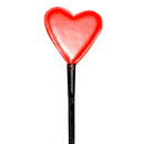 Ruff Doggie Styles Heart Shaped Leather Crop Red with a heart-shaped tip for playful impact play.