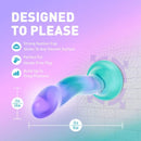 Avant Handcrafted Artisanal Dildo Aurora with strong suction cup for hands-free play and deep pleasure.