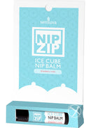 Sensuva Nip Zip Ice Cube Nip Balm Strawberry Mint Flavor packaging and product display.