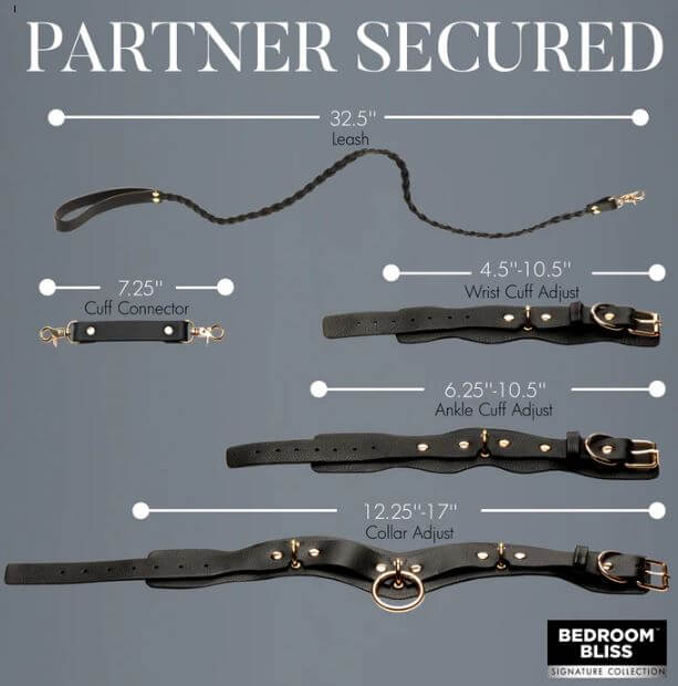 BB LOVER'S RESTRAINTS SET BLACK-2