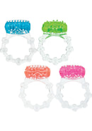 Color Pop Quickie Screaming O Vibrating Ring in various colors for enhanced couples pleasure