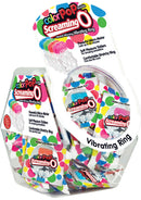 Color Pop Quickie Screaming O Vibrating Ring packaging showcasing vibrant colors and features.