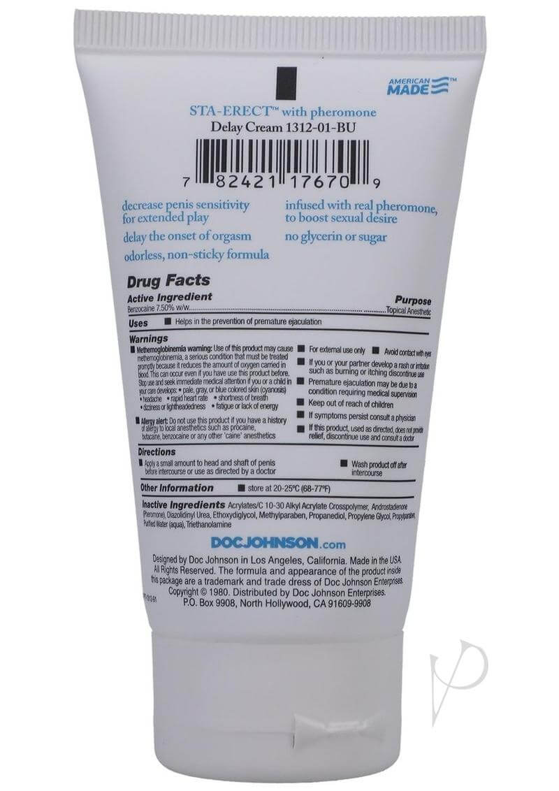 Sta-erect Delay Creme For Men 2oz Bulk-1
