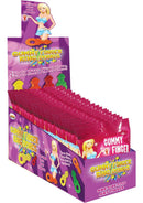 Gummy Finger Ring Dongs 12 Packs Per Display, fun pecker-shaped gummy rings for bachelor or bachelorette parties.