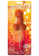 Liquored Up Cock Pops Lollipop Mai Tai in playful penis shape, tropical Mai Tai flavor, perfect for celebrations.