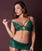 BRALETTE SKIRT THONG EMERALD L/XL-2