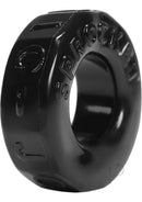 Oxballs Atomic Jock Sprocket 2.8 Inch Cock Ring Black, supportive and stretchy TPR cock ring for enhanced erections.