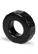 Oxballs Atomic Jock Sprocket 2.8 Inch Cock Ring Black, a flexible and supportive ring for enhanced erections.