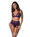 BRALETTE SKIRT THONG PLUM L/XL-0