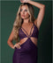CHEMISE & THONG SET PLUM L/XL-0