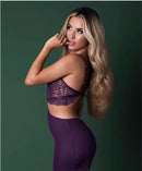 CHEMISE & THONG SET PLUM L/XL-1