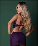 CHEMISE & THONG SET PLUM L/XL-2