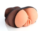 Cloud 9 Pleasure Pussy Realistic Ass & Pussy Body Mold Tan with black net panty.