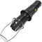M For Men 3rd Base Black 360° rotating and vibrating masturbator with ergonomic handle and transparent sleeve.