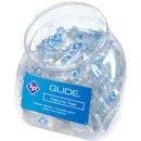 ID Glide Water Based Lube 10ml Pillow Jar 144 Count Display - countertop jar of single-use lubricant packs