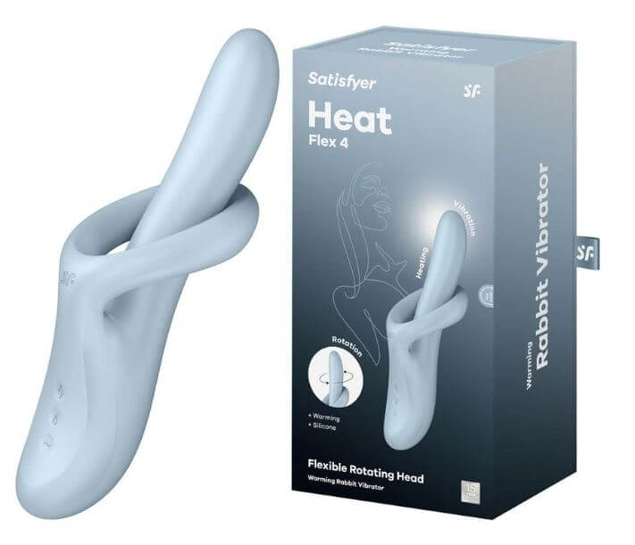 Satisfyer Heat Flex 4 Blue Rabbit Vibrator Satisfyer Heat Flex 4 Blue Rabbit Vibrator