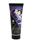 Shunga Massage Cream Exotic Fruits 7 Oz tube featuring a romantic design, ideal for intimate massages.
