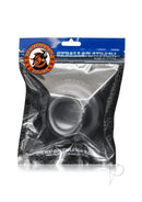 Oxballs Juicy Silicone Cock Ring 3.5 Inch Black packaging showing the premium silicone material.
