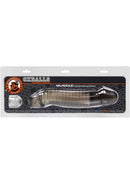 Oxballs Muscle Textured Cock Sheath Penis Extender Smoke packaging with ridged sleeve design