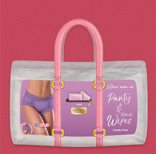SWEETUMS BOY SHORT W/ WIPES GRAPE L/XL-0