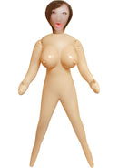 Ming Inflatable Love Doll Vanilla posed in missionary position with realistic features for immersive play.