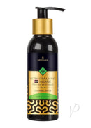 Sensuva Insane Caramel Apple Flavored Hybrid Lubricant 4 Oz in a stylish black and gold bottle.