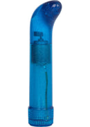 Shane's World Sparkle G G-Spot Vibrator Blue in a shiny, glittery blue design for targeted pleasure.